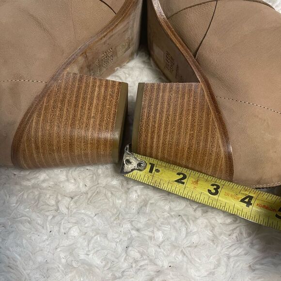 Eileen Fisher Ember slip on Ankle Boots khaki Nubuck Leather back zipper SZ10 - Picture 7 of 9